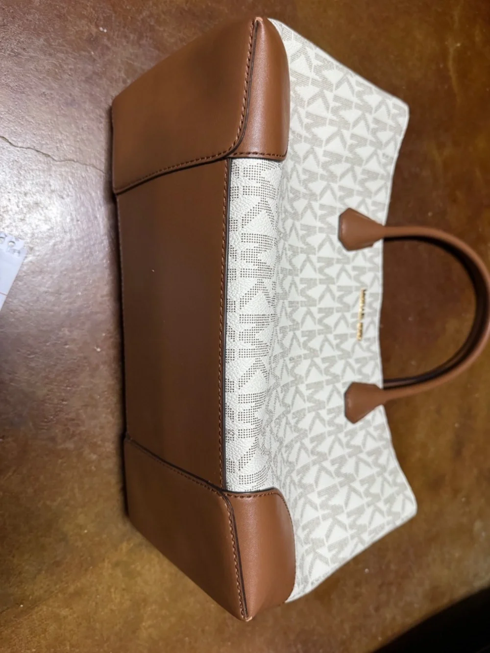 Michael Kors medium center zip tote bag